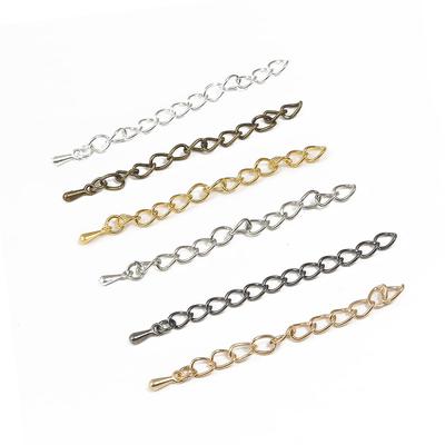 10Pcs Iron Tail Chain+Water Droplet+Lobster Buckle Supplies Chain for Necklace Bracelet DIY Jewelry Making Findings