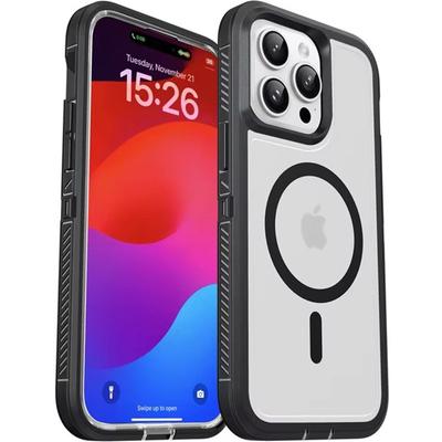 Stoßfeste, gepanzerte Magnethülle für iPhone 16 15 14 13 12 Pro Max 16 15 14 Plus iPhone 11 für Magsafe Wireless Charging Phone Case