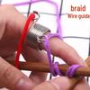 Stainless Steel Finger Ring Yarn Guide for Knitting