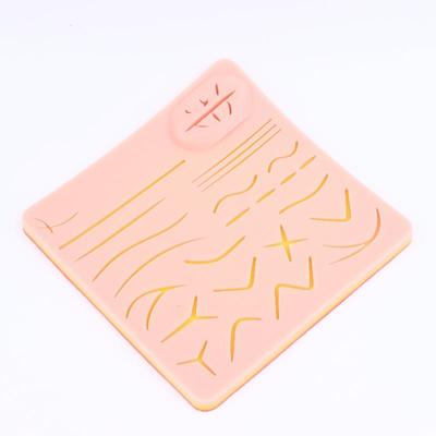 Reusable Surgical Suture Kit Pad Silicone Skin Wounds Suture Practice Traumatic Simulation Wounds Training Teaching Model