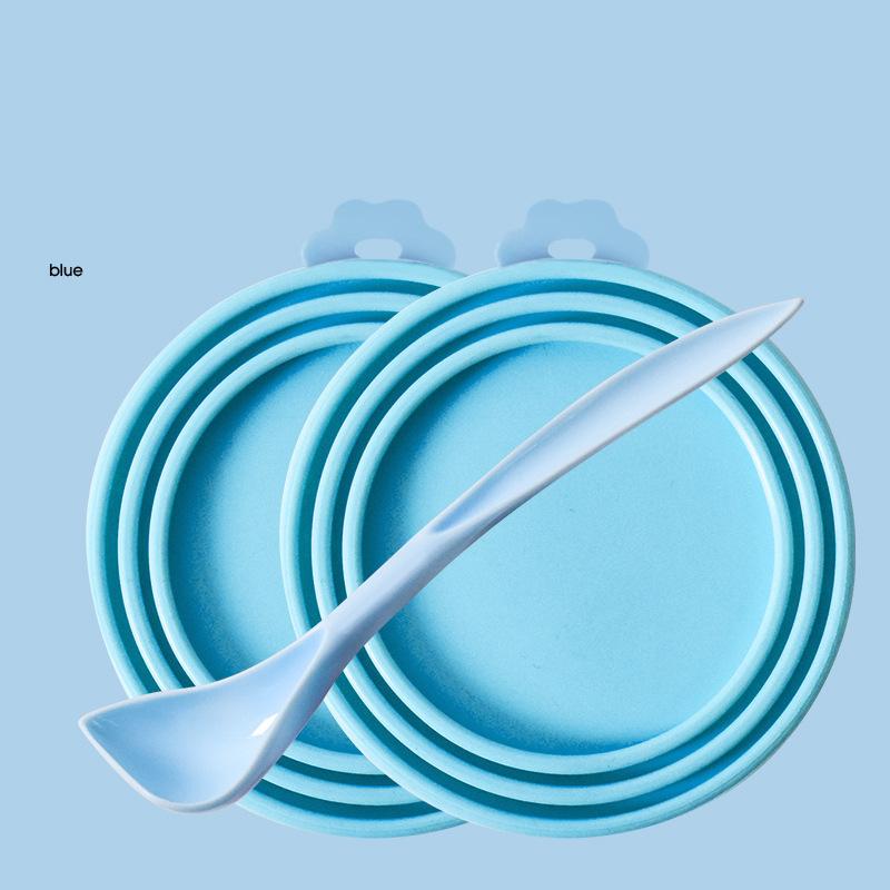 Pet Can Lid Fresh-keeping Silicone Lid Dog Can Sealing Lid Universal Sealing Lid Three-in-one Silicone Can Lid