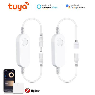 Zigbee 3.0 WiFi LED Kontrol Cihazı Dimmer RGB LED Şerit Tuya Gateway Hue Bridge Akıllı Şeyler Alexa Google Ses Kontrolü DC12V-24V