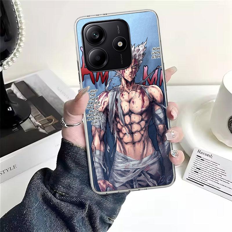One P-Punch-Man Garou Soft Phone Case For Xiaomi Redmi Note 15 14 14S 13 12 Pro Plus 12S 11 11S 11E 10 10S 11T 5G Fundas Coque R