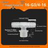 2/3/4-Minute T-Type Male Thread Barb Connector for Soft & Hard Pipes