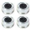 4PCS Trailer Bearing Dust Cap 62mmx36mm Trailer Axle Grease Cap with Rubber Stopper for 7000 to 8000lb Bearing