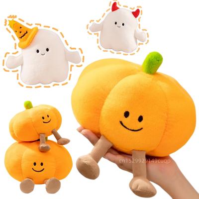 New Creative Holiday Pumpkin Ghost Plush Doll Fun with Expression Pumpkin Plush Toy for Boys and Girls Halloween Gifts