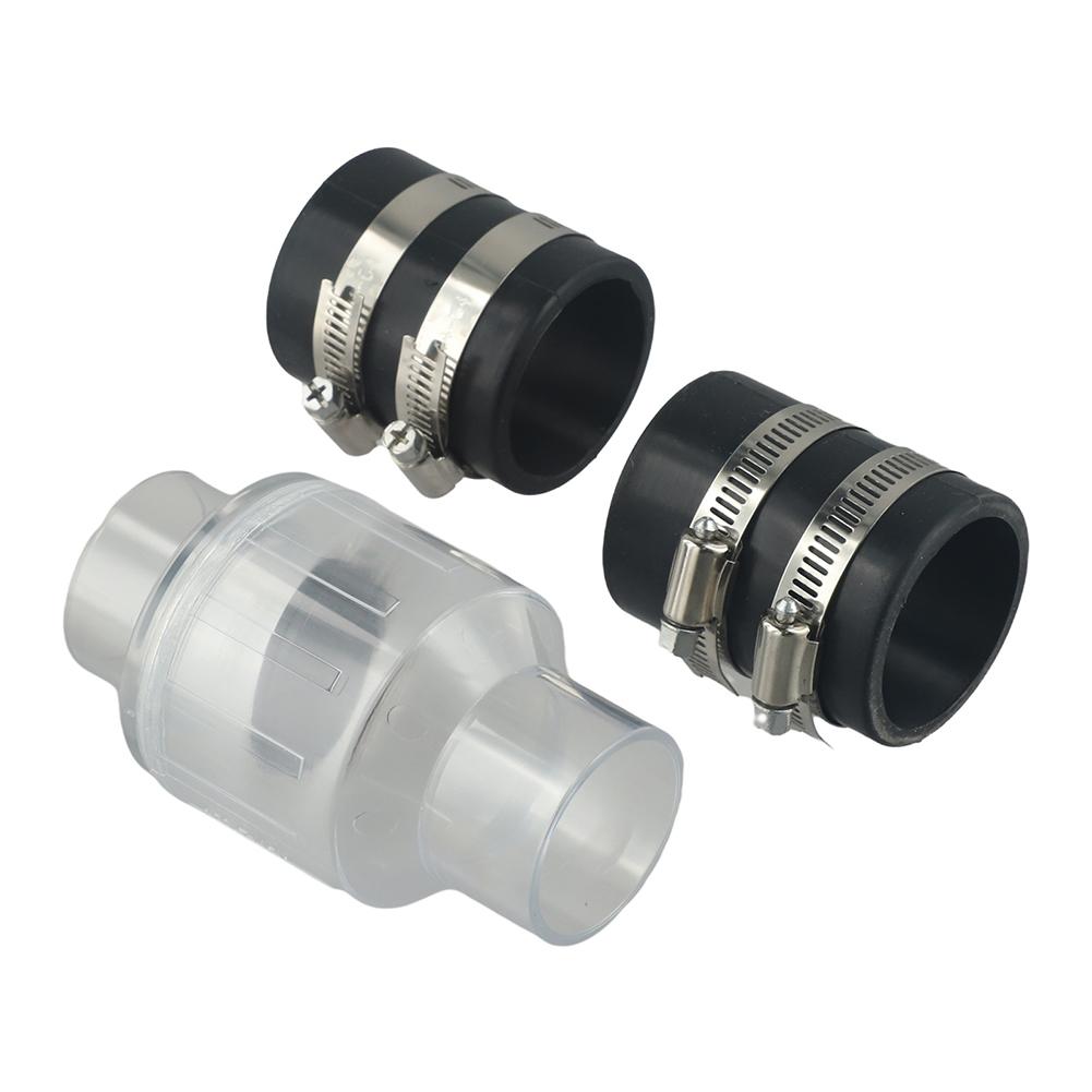 1PC Sewage Check Valve Silent Sewage Check Valve Features A Spring-loaded Flapper For Various Plumbing Systems Bathroom Parts