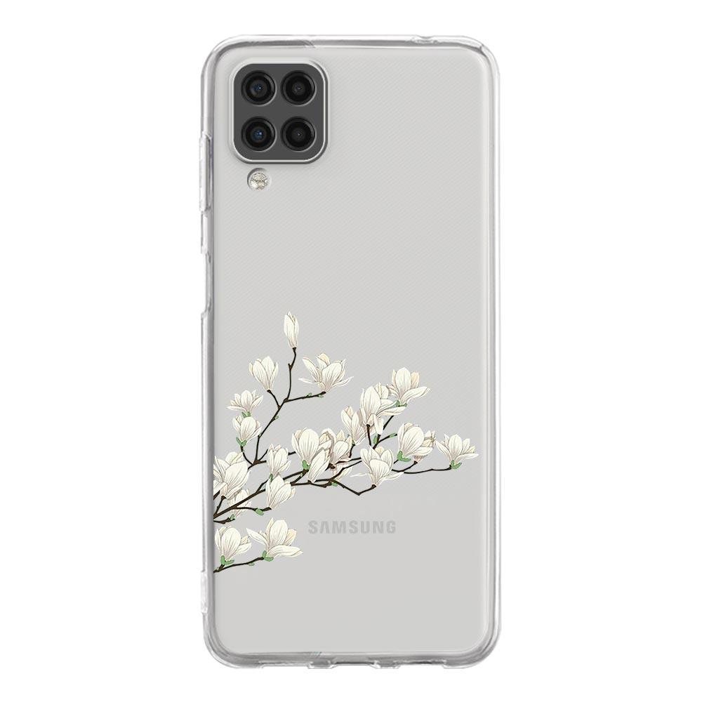 Phone Case For Samsung A13 A33 A35 A55 A73 A53 A23 A51 A71 A21S A12 A31 A41 A05s A03S A15 A25 A32 5G Clear Cover Flower