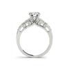 925 Sterling Silver Ring Sets For Women Round SONA Stone Wedding Bands Engagement Gift