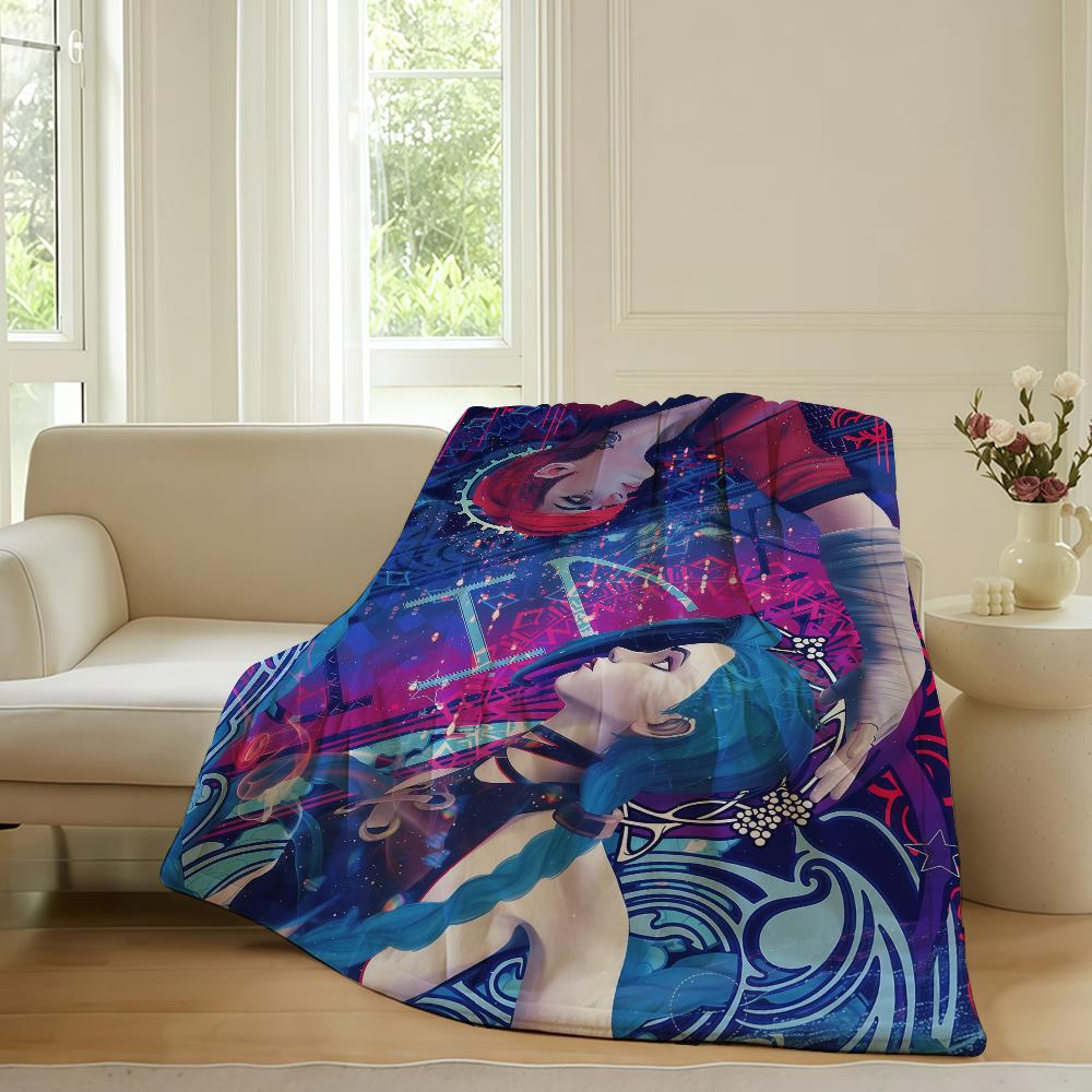 Fashion print COOL J Jinx Blanket For Sofa Office Bed Plane Travel Sleep Read Relax Camping Soft And Warm