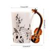 Violin Mug Ceramic Coffee Milk Cup with Handle Great Gift for Violinist Musician X3UC