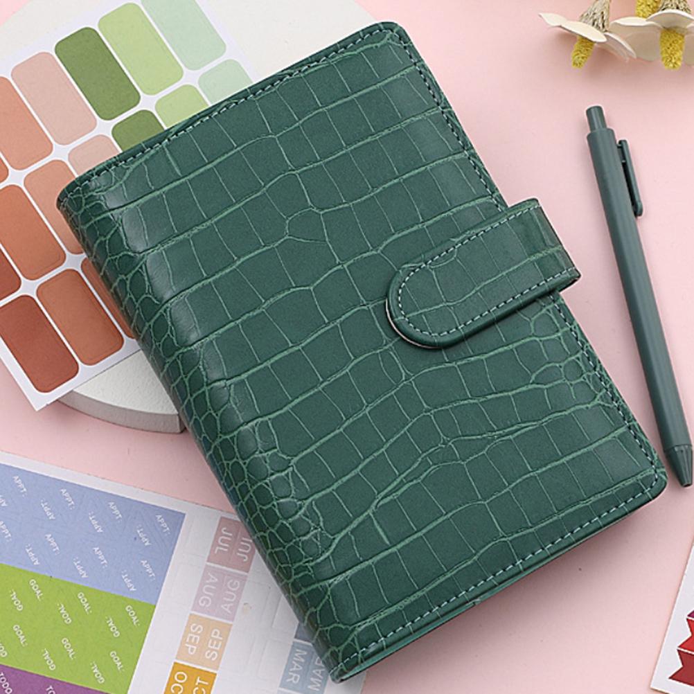 A6  Pattern PU Leather Budget Organiser with Magnetic Buckle Budget Planner Financial Planner Budget Binder Money