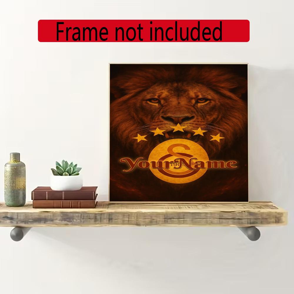 Galatasaray Personalized Name Diamond Paintings Mosaic Wall Round Diamond Art Painting Kits Embroidery Crystal Accessories Frameless