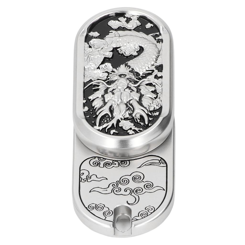 Slider de Carte à Pousser avec Motif Dragon Sculpté Magnétique Anti-Anxiété Anti-Stress Carte à Pousser pour Adulte