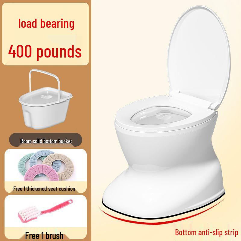 Portable Anti-Odor Toilet Seat for Elderly and Adults