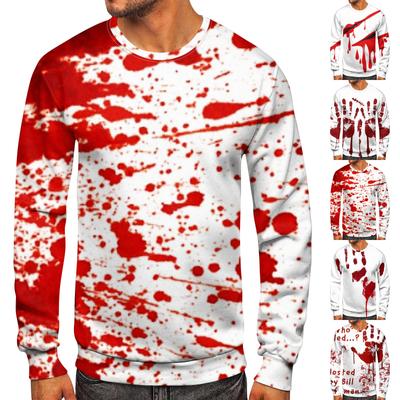 Men's Round Neck Tops Men's Casual Fashion Long Sleeve O Neck Pullover