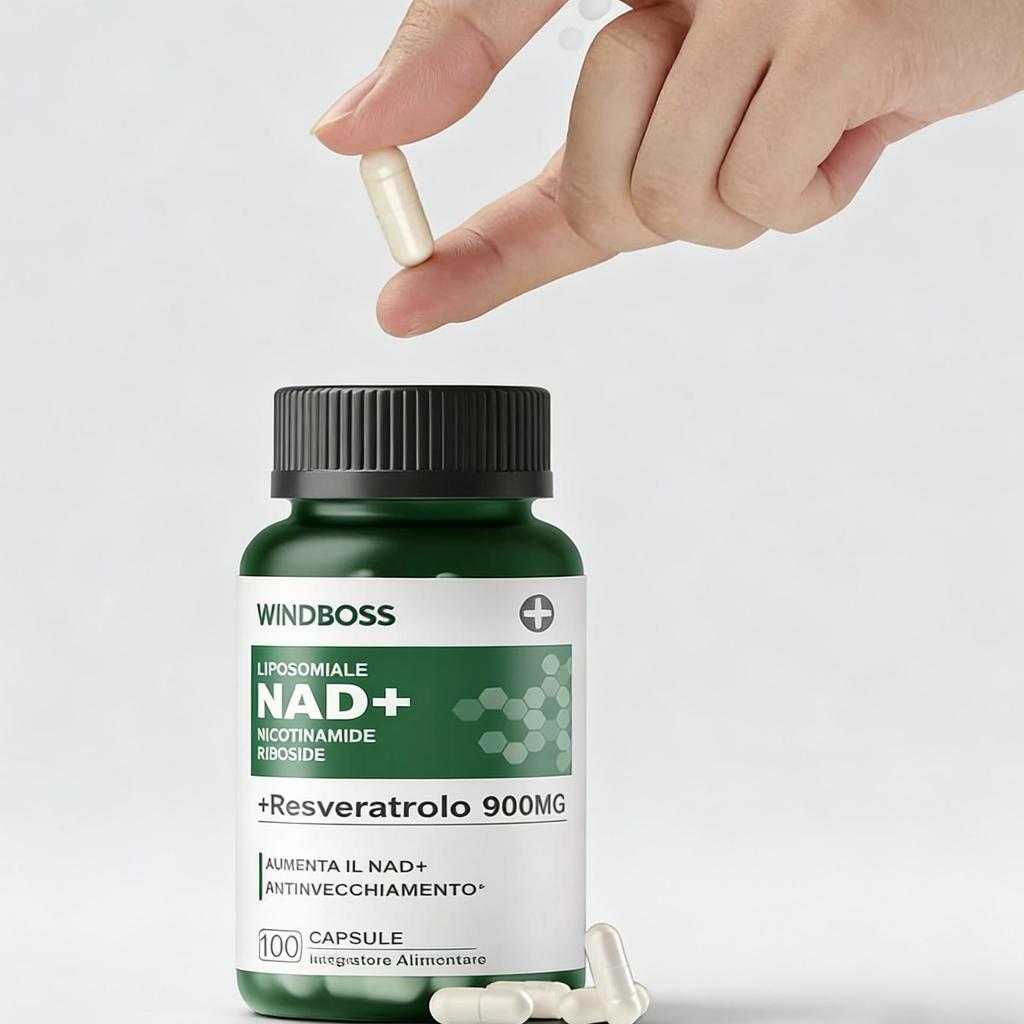 Windboss N01 Focus Matrix | Liposomal NAD+ with NR, NMN, Quercetin & Resveratrol – Unlock Sustained Energy and Laser-Sharp Concentration