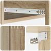 Wall Mounted Side Table Sonoma Oak 59 X 34.5 X 17 Cm