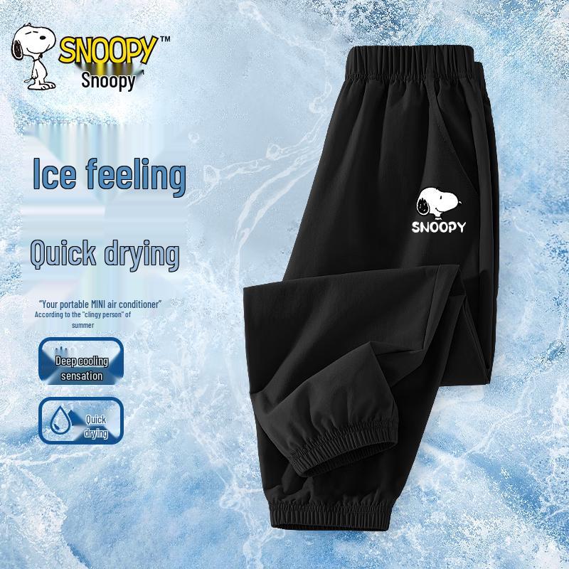 SNOOPY Boys' Ice Silk Quick-Dry Summer Pants