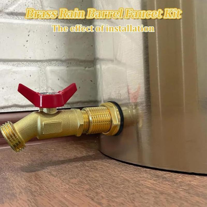 3/4inch GHT Outlet x NPT Inlet Brass Faucet Ball Valves High Flows Water Spigot Garden Hose Adapter Water Pipe Fitting