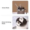 WORTHBUY Double Wall Insulated Mug 304 Stainless Steel Coffee Cup With Strainer&Spoon Student Portable Drinking Cup Drinkware