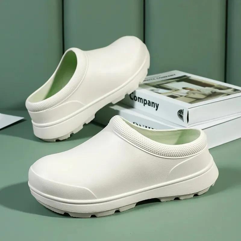 Men Women EVA Chef Shoes Non-Slip Waterproof Nurse Shoes Oil-Proof Shoes Comfortable Workers Shoes High-Quality Outdoor Water