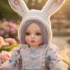 Cloveray Adorable Vinyl Doll with Beautiful Wig Display Collectible Gift for Girls and Doll Lovers 18-inch Hat/Hairband, Hand-Painted & Stand, (Name