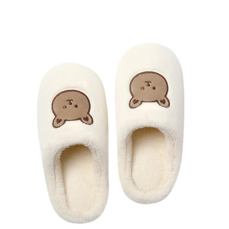 Women's & Men's 2023 Plush Cotton Slippers: Non-Slip, Warm, Thick Sole for Autumn/Winter