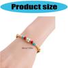 Nepalese Handwoven Tibetan Style Adjustable Bracelet Featuring Alloy Beads And Natural Turquoise Stone For Cultural Fashion Accessories