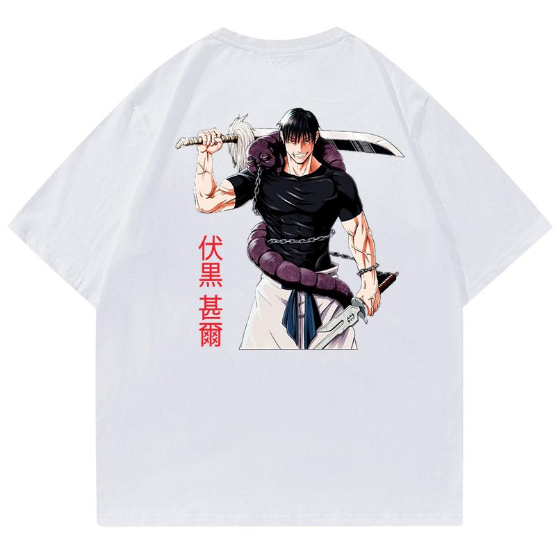 

Jujutsu Kaisen brand Unisexs and Womens cotton Tshirts 2026 summer Cartoon pattern Loose casual shortsleeved top S