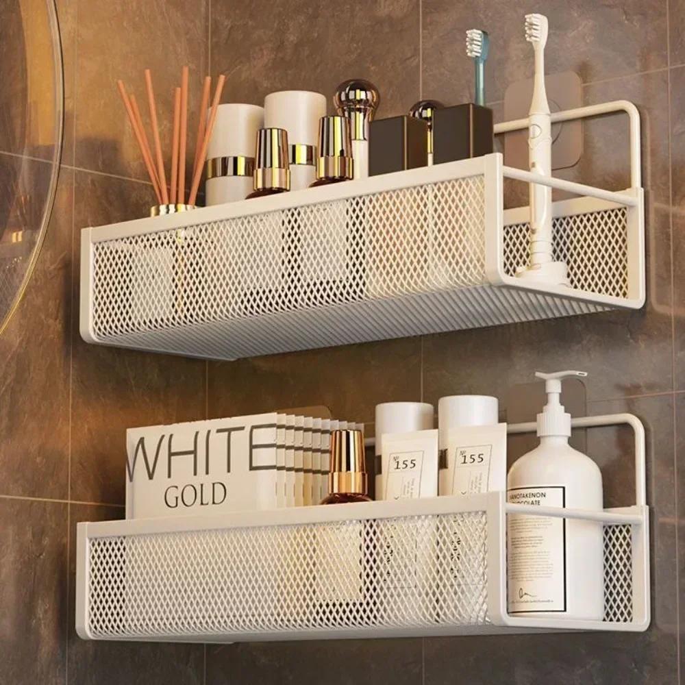 2025 Portable Hanging Wall-mounted Storage No-drilling Bathroom Onion Garlic Seasoning Organizer Kitchen Storage Basket Moisture