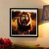 New Arrival 5D DIY Full Circle Diamond Painting "Lion" Embroidery Cross Stitch Home Decor Gift
