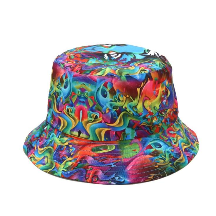 Xuancui Manufacture New Casual Floral Beach Summer Cap Printing Bucket Hat