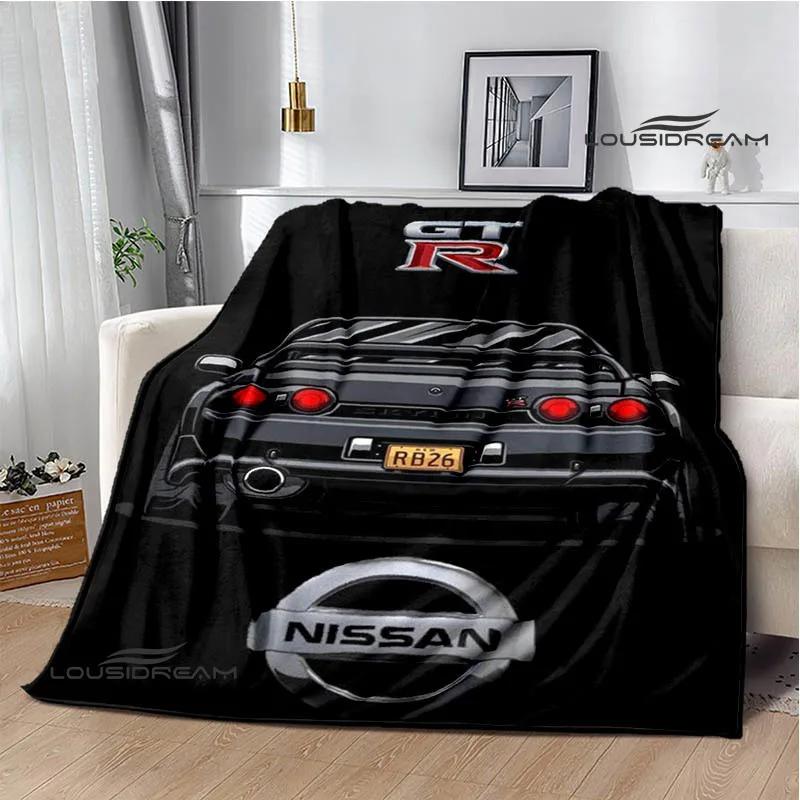 GTR Racing Retro Printed Blankets Warm Blanket Soft and Comfortable Home Travel Bed Blanket Picnic Blanket Birthday Gift