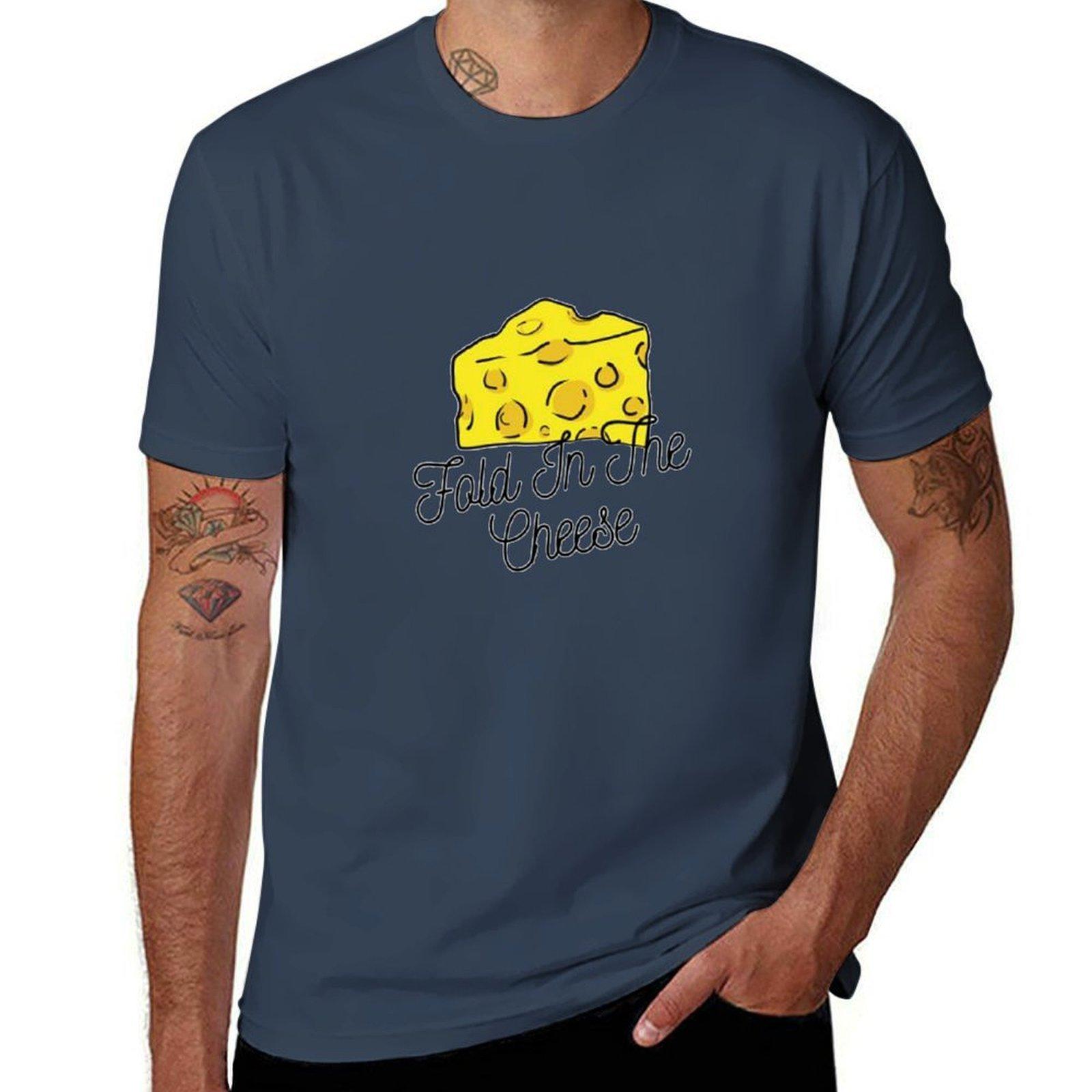 Fold In The Cheese TShirt cotton t shirts man 100 man t shirt cotton high quality TShirt S