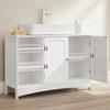 VASAGLE Under Sink Cabinet, Bathroom Sink Cabinet, 90 x 30 x 60 cm, Storage Cupboard with 2 Doors, Open Storage Compartments