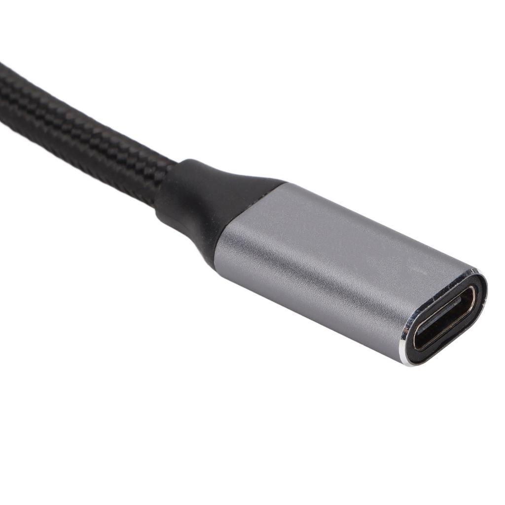 4K 100W PD 5A Right Angle Bend 90 Degree Gen 2 USB3.1 Type C Male To Female Extension Cord