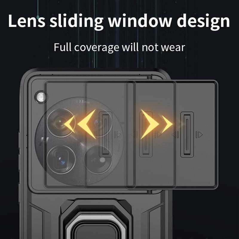 Slide Lens Camera Case For Oneplus 11 12 11R 12R ACE 2 3 Pro Nord CE 3 4 Lite N30 SE Shockproof Protecctive Back Phone Cover
