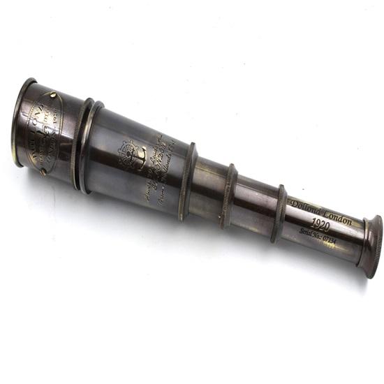 1920 Ship Captain's Working Telescope Brass Made Spyglass With Wooden Box Pirate's Instrument Brass Maritime Instruments Best Gift