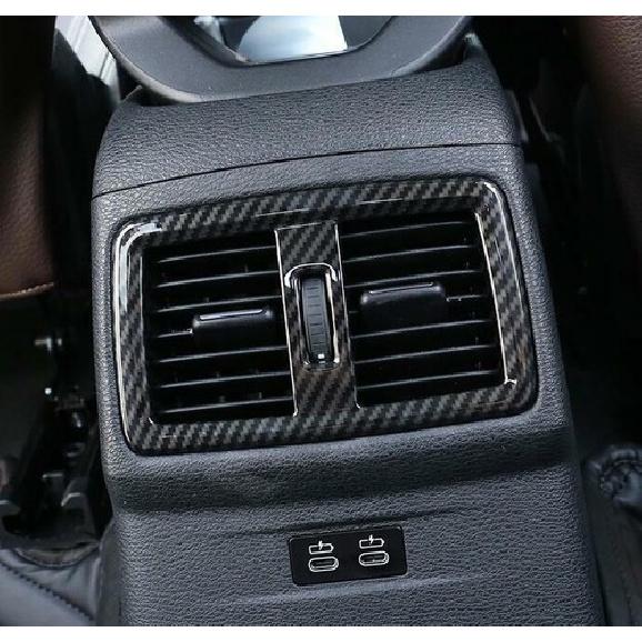 Carbon Fiber Rear Air Outlet Vent Cover Trim 1pcs For BMW X1  2016- F48