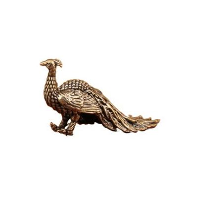 Metal Animal Statues Figurines Retro Peacocks Statue Figurines Sculptures Tabletop Centerpieces Home Decors Collectibles
