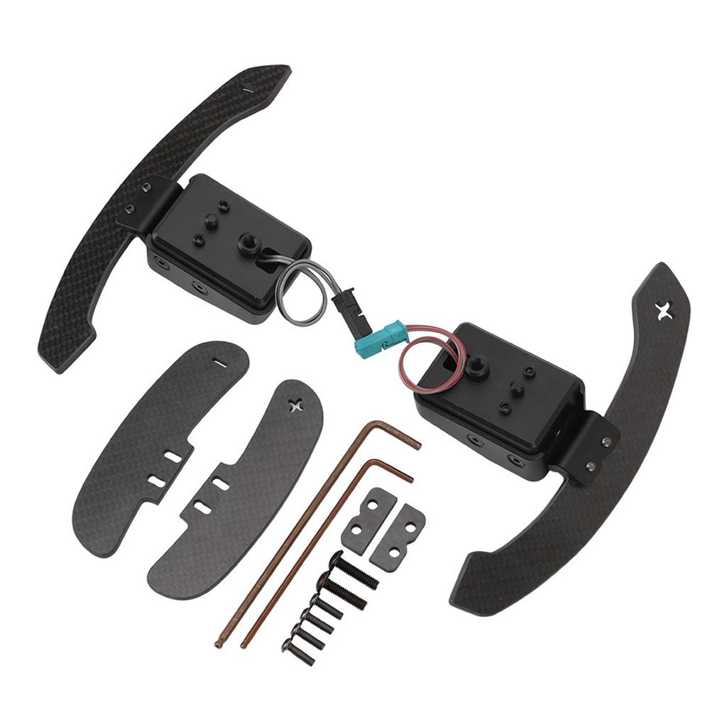 Pair of Steering Wheel Shift Paddle 14cm Metal Alloy Carbon Fiber Magnetic Shift Paddle for 2 3 4 5 6 7 Series G Chassis
