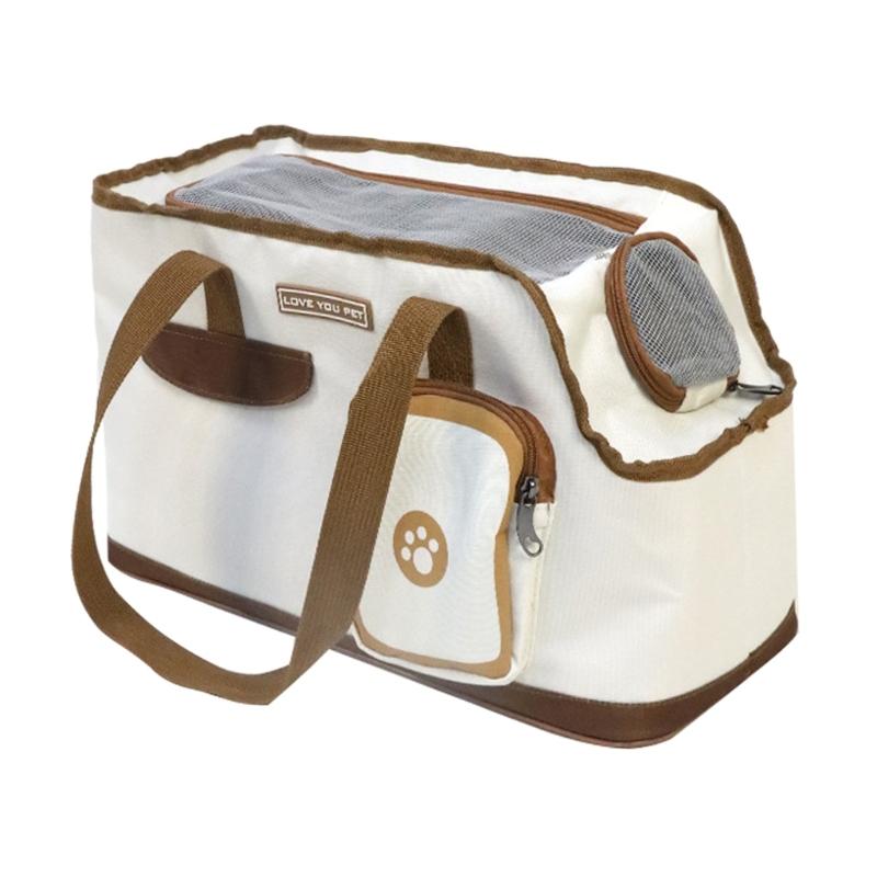 Outdoor Carriers Bag for Small Pet Dog Carriers Bag Cats Carriers Bag with Pouches Breathable Carry Bag for Dog Cats