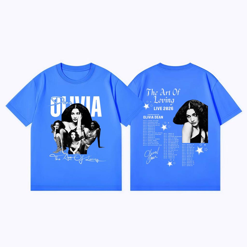The Art Of Loving Tour 2026 Graphic T Shirts Vintage Aesthetic Short Sleeve Tshirts Unisex Women Casual Fashion Oversized Tshirt