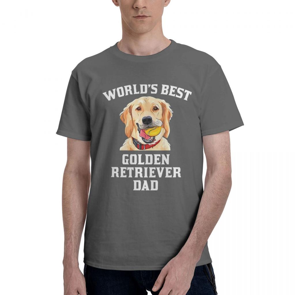 Worlds Best Golden Retriever Dad 100 Cotton Casual Breathable Confortable Men Top Mens Clothing Brands Men Clothes