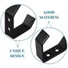 LOORGVEL Hat Storage Rack Holder Stand Stand Hanging Hook Mount Wall Mount Stand Wall Mounted Rack Stainless Steel Black