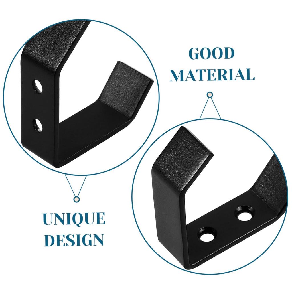 LOORGVEL Hat Storage Rack Holder Stand Stand Hanging Hook Mount Wall Mount Stand Wall Mounted Rack Stainless Steel Black