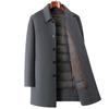 Herren Mittellanger Doppelseitiger Kaschmirwollmantel - Herbst/Winter Verdickter Papas Leichter Business-Übermantel