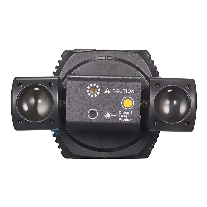 DMX 36W LED Moving Head Light Disco Gold Strobe Beam Green&Red Laser Party Lighting For Dj Show Christmas