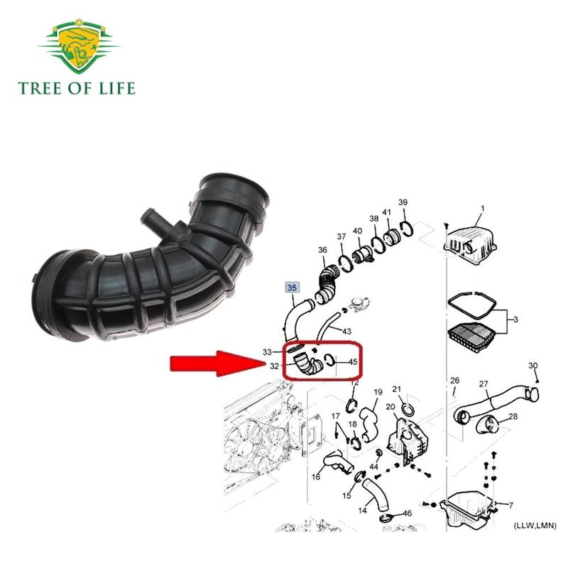 96628983 Turbo Intercooler Inlet Hose For Opel Vauxhall Antara A 2.0CDTI Holden Chevrolet Captiva 2.0 Diesel 2007-2010 4807919